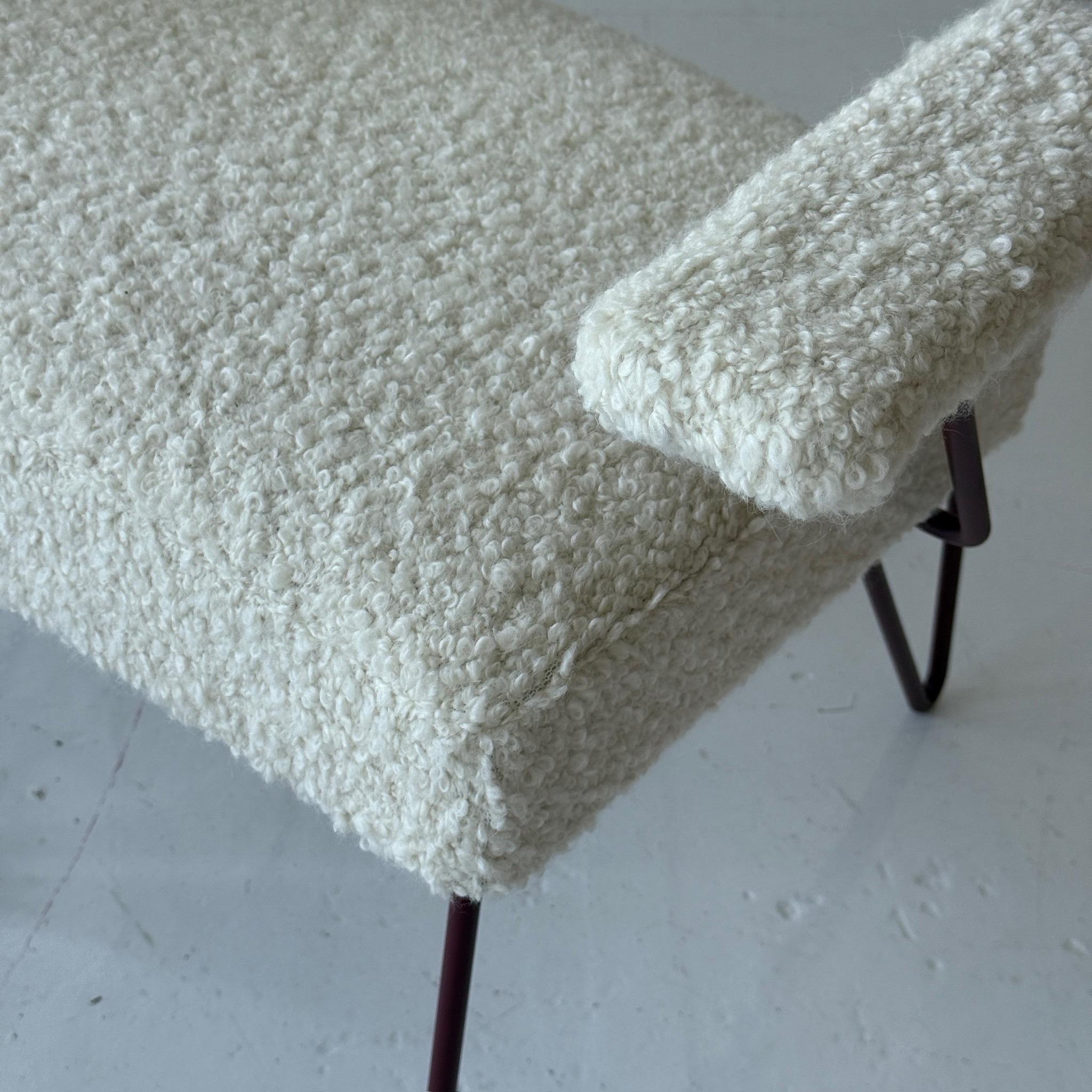 Chaises de salle à manger en fer à épingles à cheveux par Dorothy Schindele en vente 2