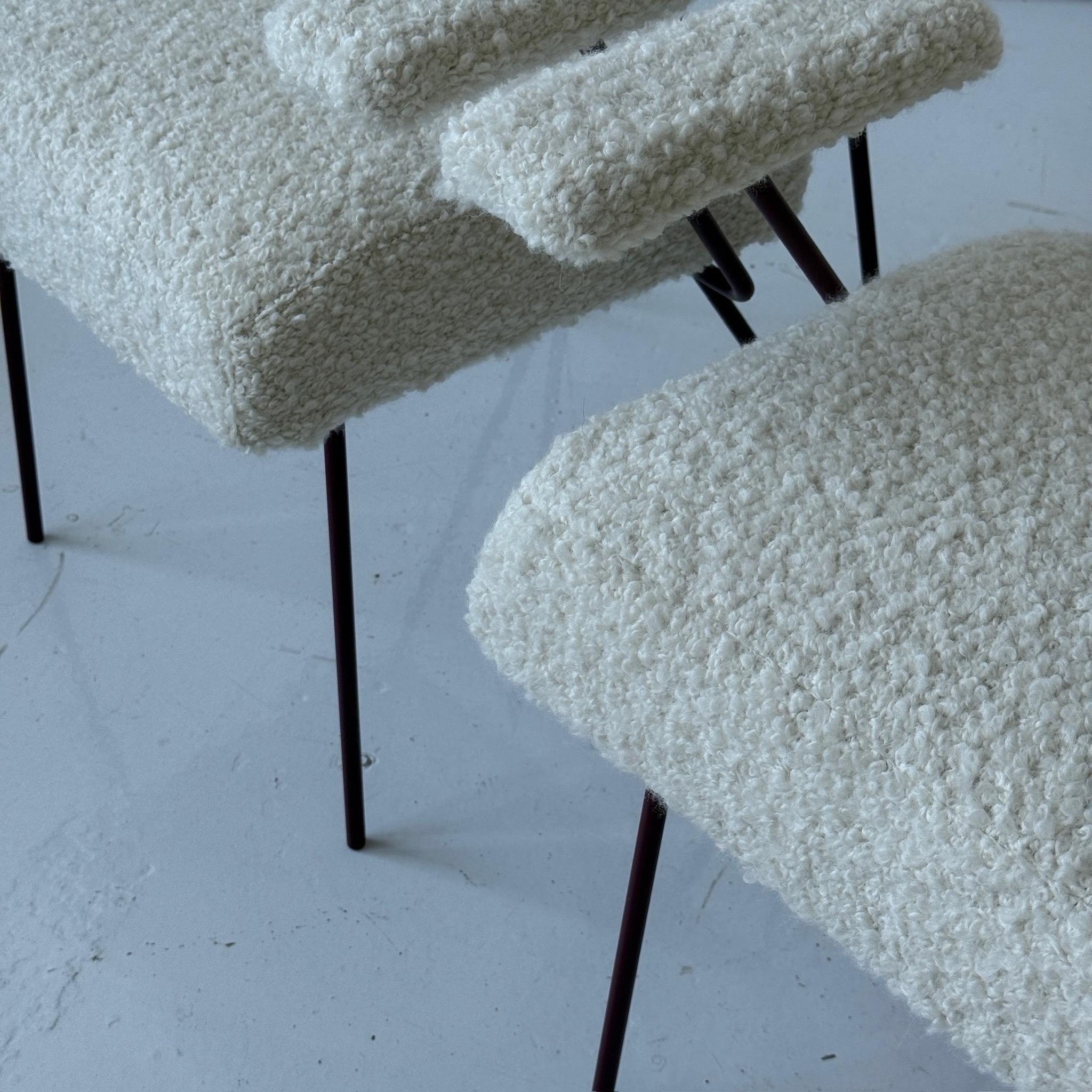 Chaises de salle à manger en fer à épingles à cheveux par Dorothy Schindele Bon état - En vente à Chicago, IL
