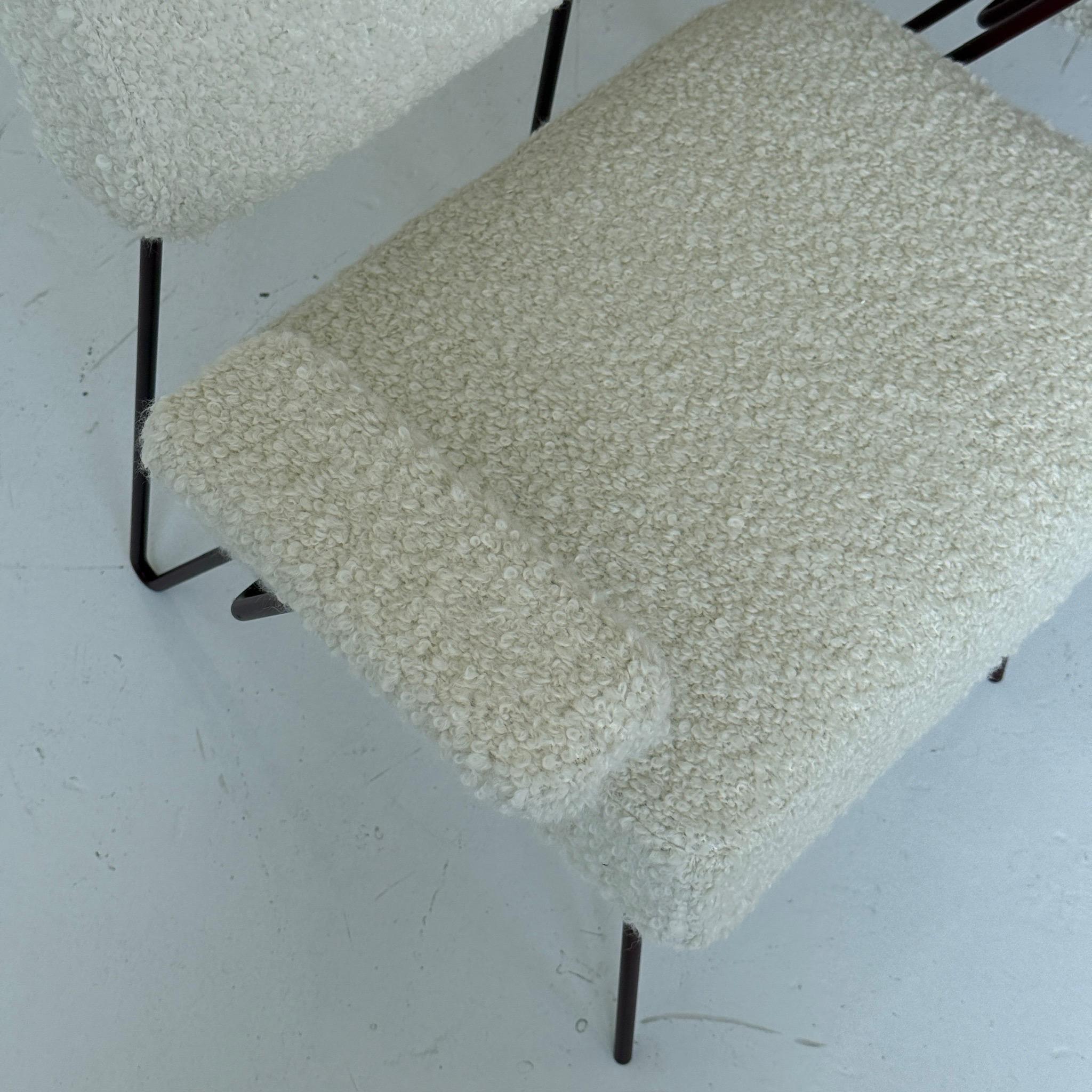 Milieu du XXe siècle Chaises de salle à manger en fer à épingles à cheveux par Dorothy Schindele en vente