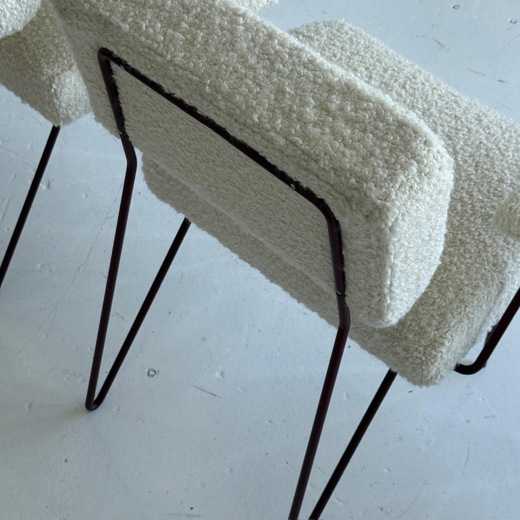 Chaises de salle à manger en fer à épingles à cheveux par Dorothy Schindele en vente 1