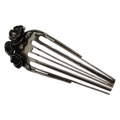 Horquilla Rosas, Plata de Ley, Regalo Único Elegante Perfecto, Hecho a Mano, Italia