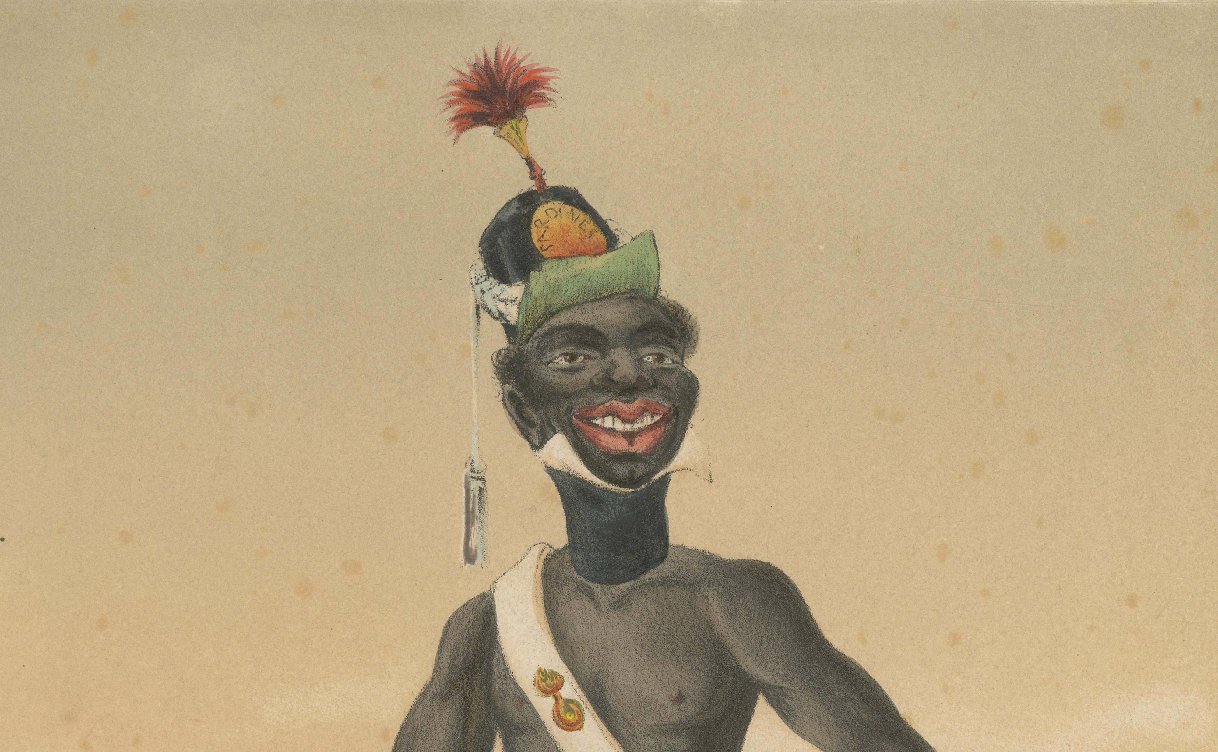 Haiti Light Infantry, Types Militaires – Antique Caricature Lithograph, ca.1862