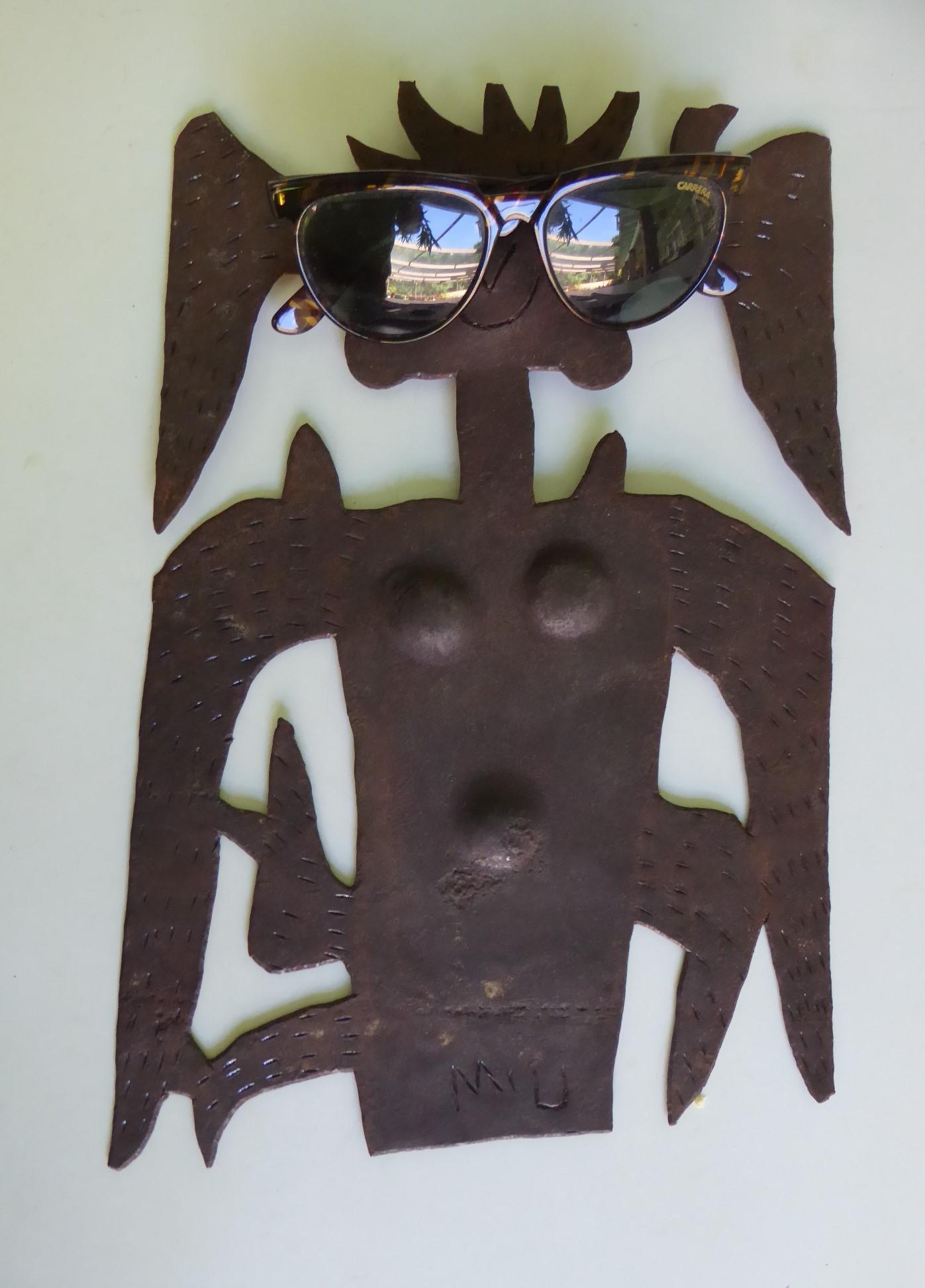 Haitian Naive Oil Drum Metal Wall Mounted Sculpture Haiti 1960s For Sale 3