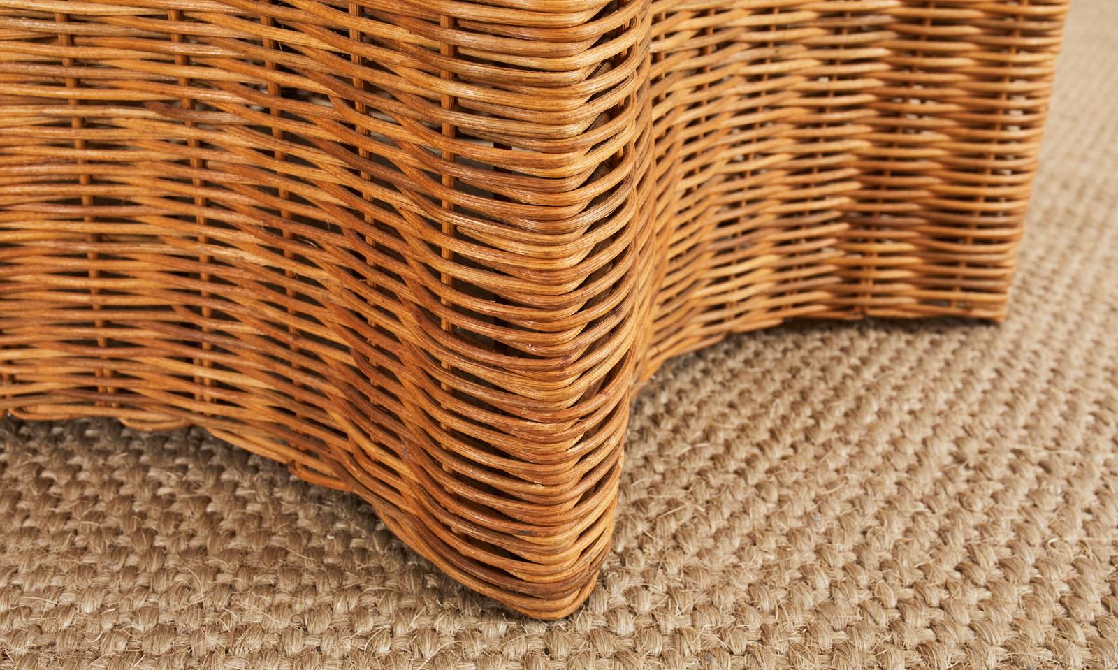 Haitian Organic Modern Woven Rattan Starfish Dining Table 6