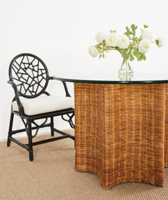 Haitian Organic Modern Woven Rattan Starfish Dining Table