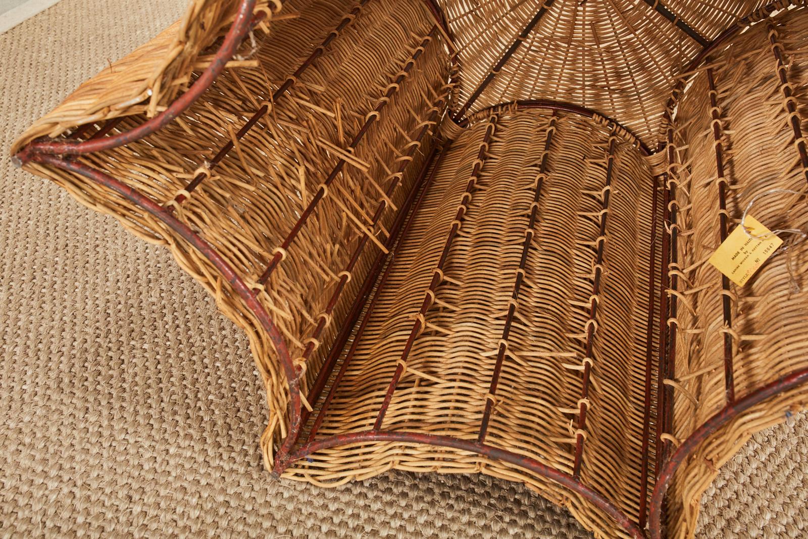 Haitian Organic Modern Woven Rattan Starfish Dining Table 14