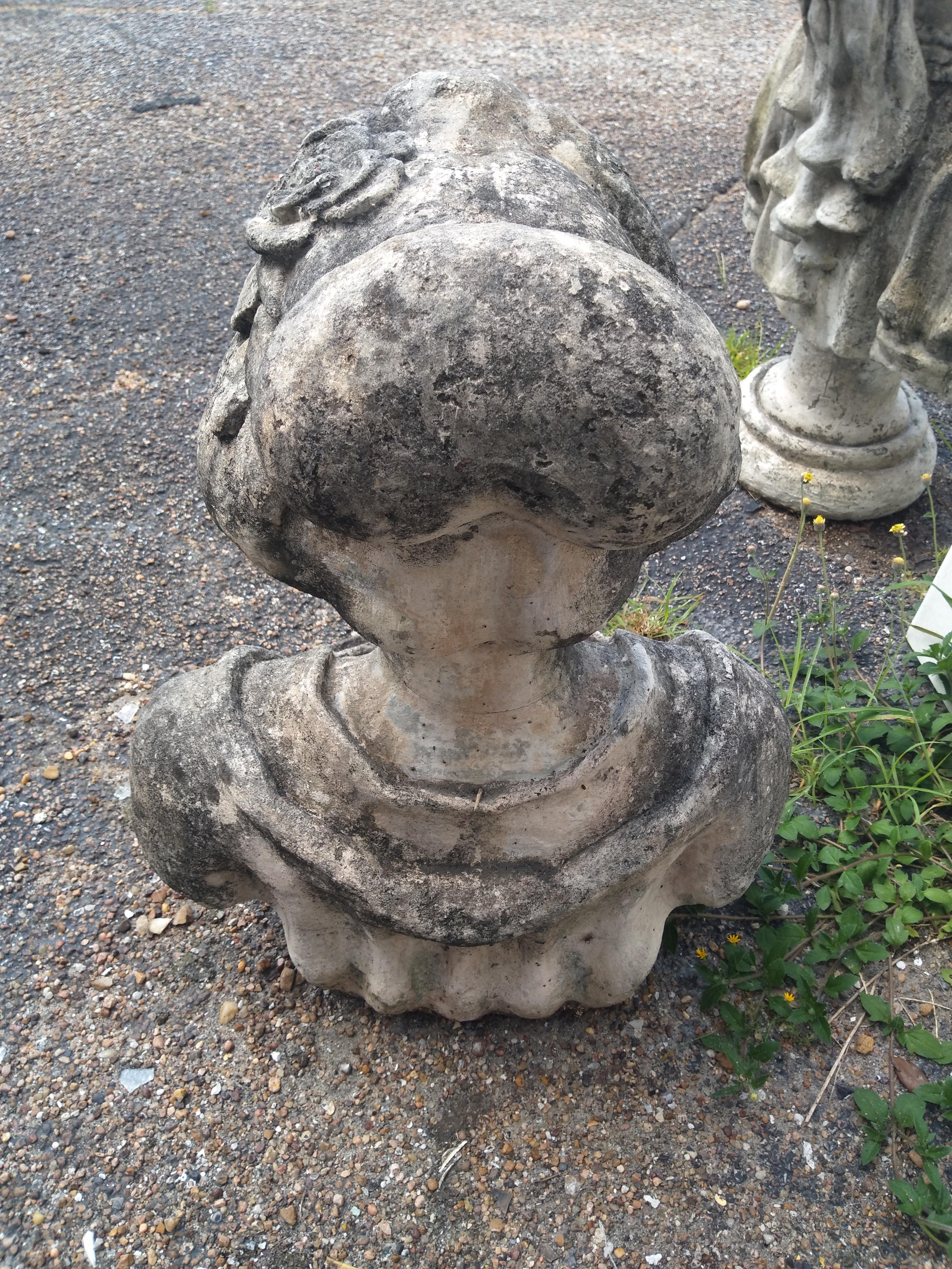 Unknown Haitian woman garden sculpture For Sale