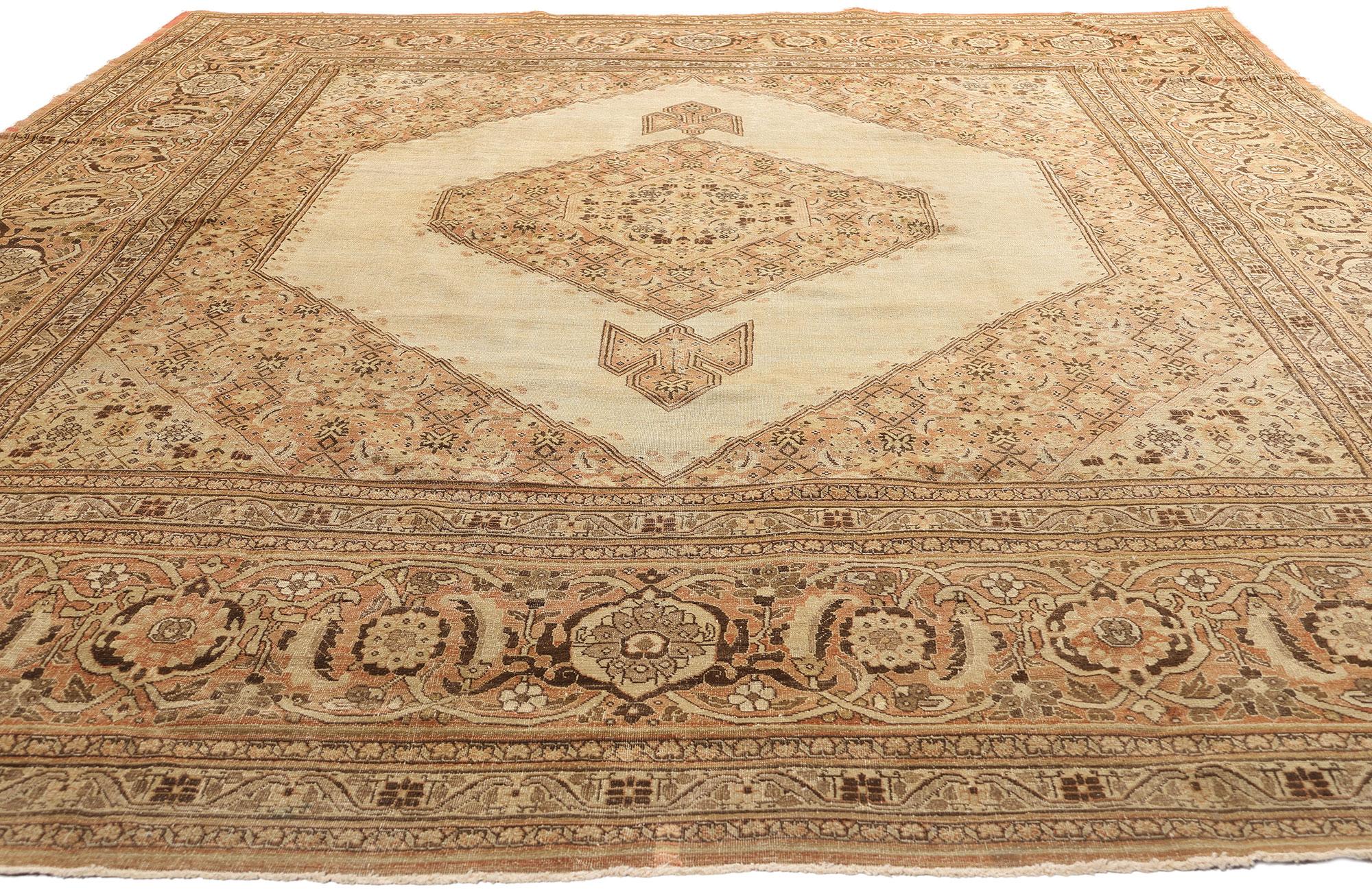 Perse Tapis persan de Tabriz de Haji Khalili de la fin du XIXe siècle, de style Modernity en vente