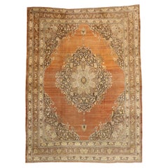 Haji Khalili Antique Persian Tabriz Rug, 13'01 x 17'03