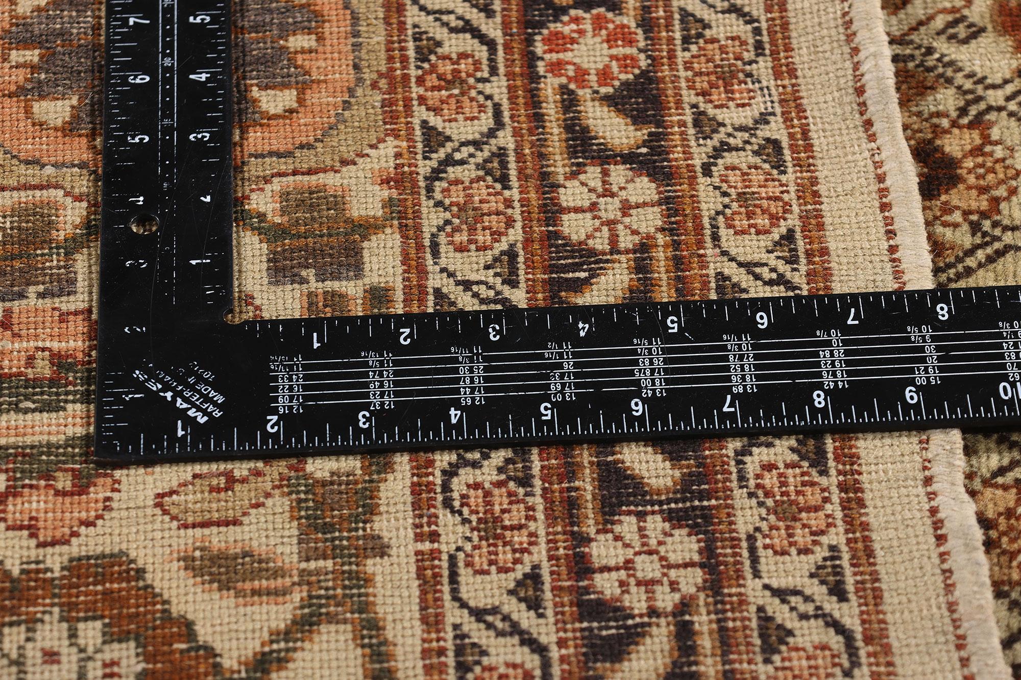 Haji Khalili Antique Persian Tabriz Rug with Traditional Style For Sale 2