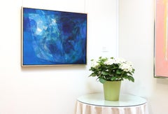 "Composition Abstraite, " Abstract Oil on Canvas Painting by Hajime Kato, 1966