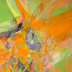 "Sans Titre" oil on canvas painting by Hajime Kato, 1968