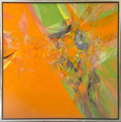 "Sans Titre" oil on canvas painting by Hajime Kato, 1968