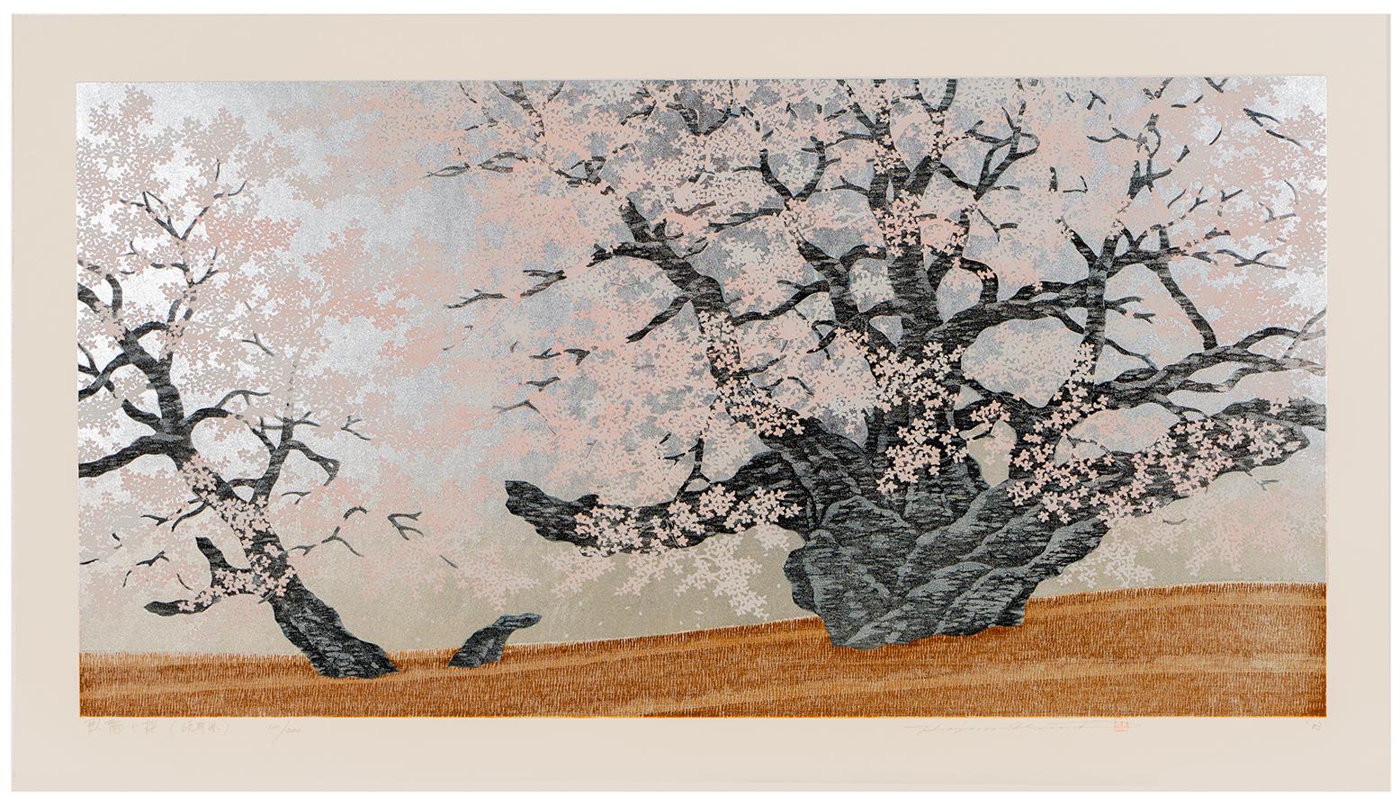 'Garyu no sakura' (The Lying Dragon Cherry Tree, Gifu) — Contemporary Japanese - Print by Hajime Namiki