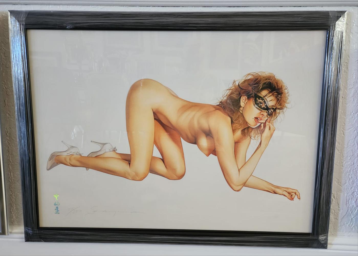 Hajime Sorayama, Framed Signed & Numbered Lithograph Framed - Contemporary Print by  Hajime Sorayama