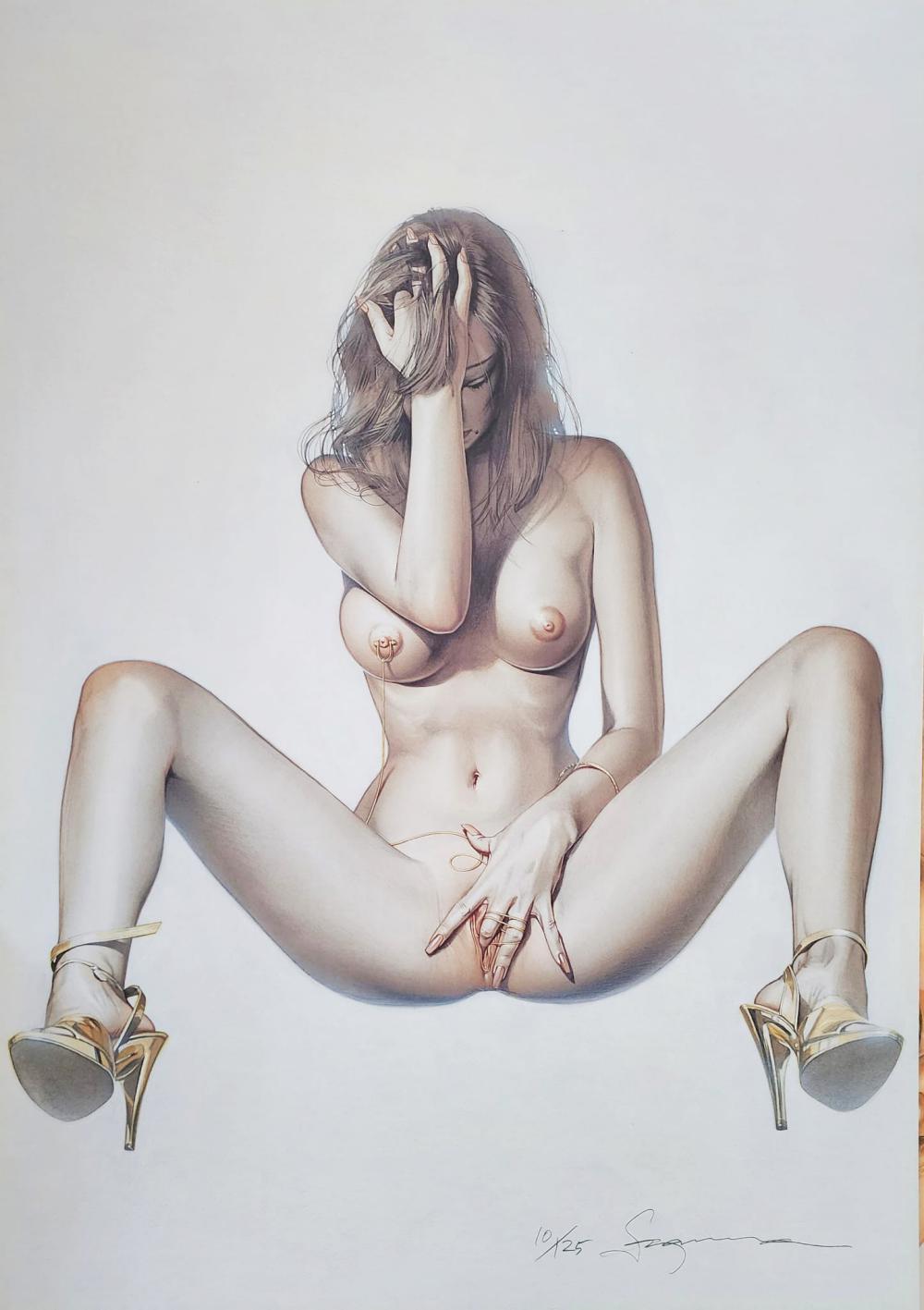 HAJIME SORAYAMA, JAPAN, B. 1947, EROTIC FEMALE, SIGNED & NUMBERED - Print by  Hajime Sorayama