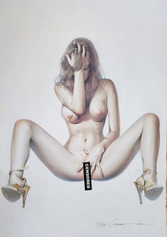 Vintage HAJIME SORAYAMA, JAPAN, B. 1947, EROTIC FEMALE, SIGNED & NUMBERED