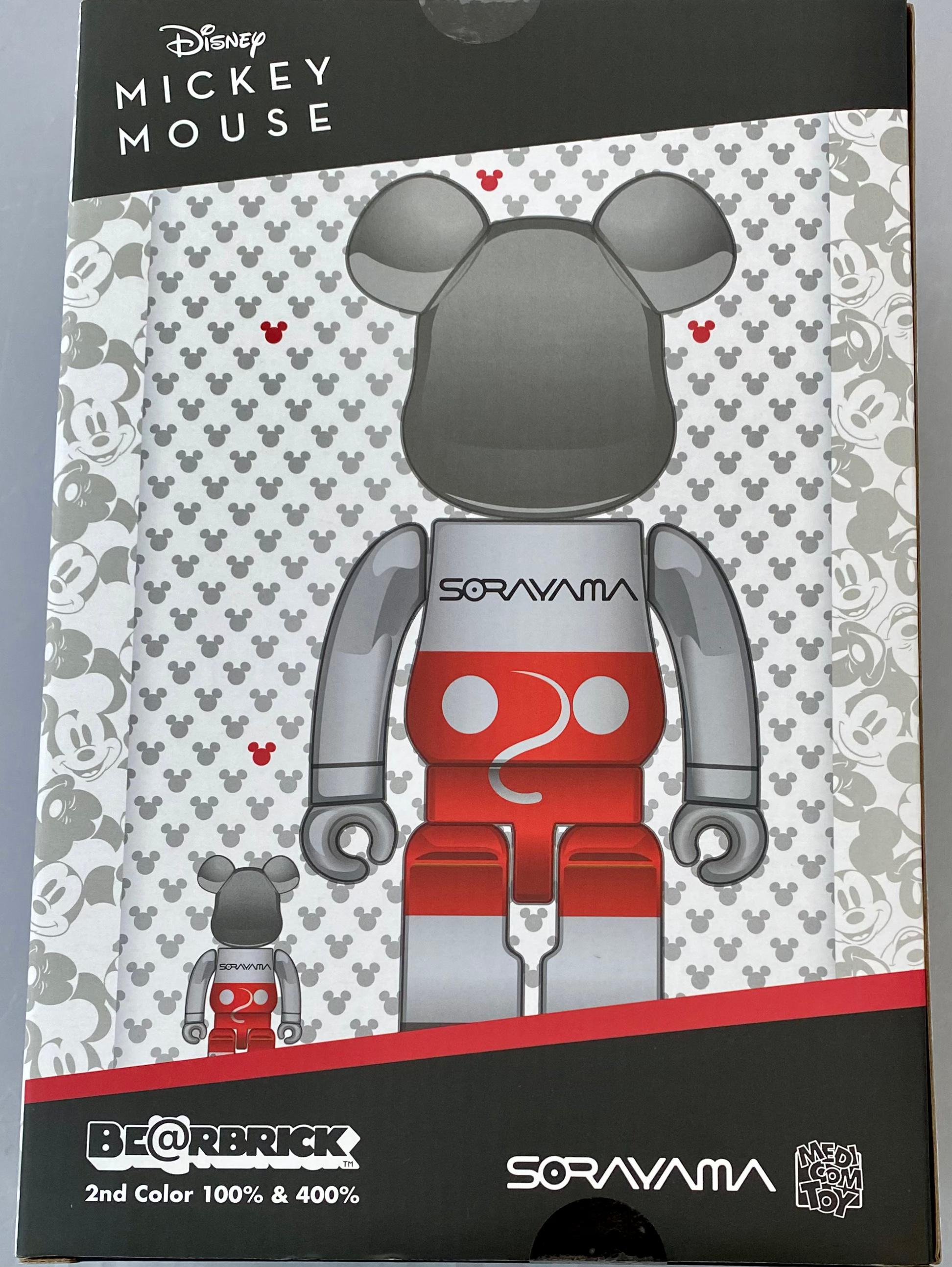 Hajime Sorayama Future Mickey Be@rbrick: Set of two (400% & 100%):


Medium: Vinyl Figurine.
Set of two figurines. Larger: 11 x 5 x inches.
Condition: New in original packaging.
Published by Medicom from a limited series of unknown. Accompanied by