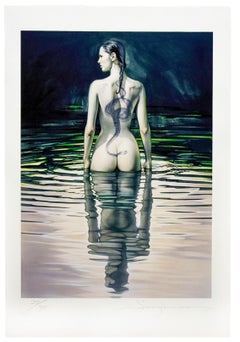 Untitled LED 24 (Woman with Snake Tattoo)