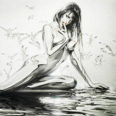 Hajime Sorayama Untitled LED 40 (Artist Proof Woman in Water)