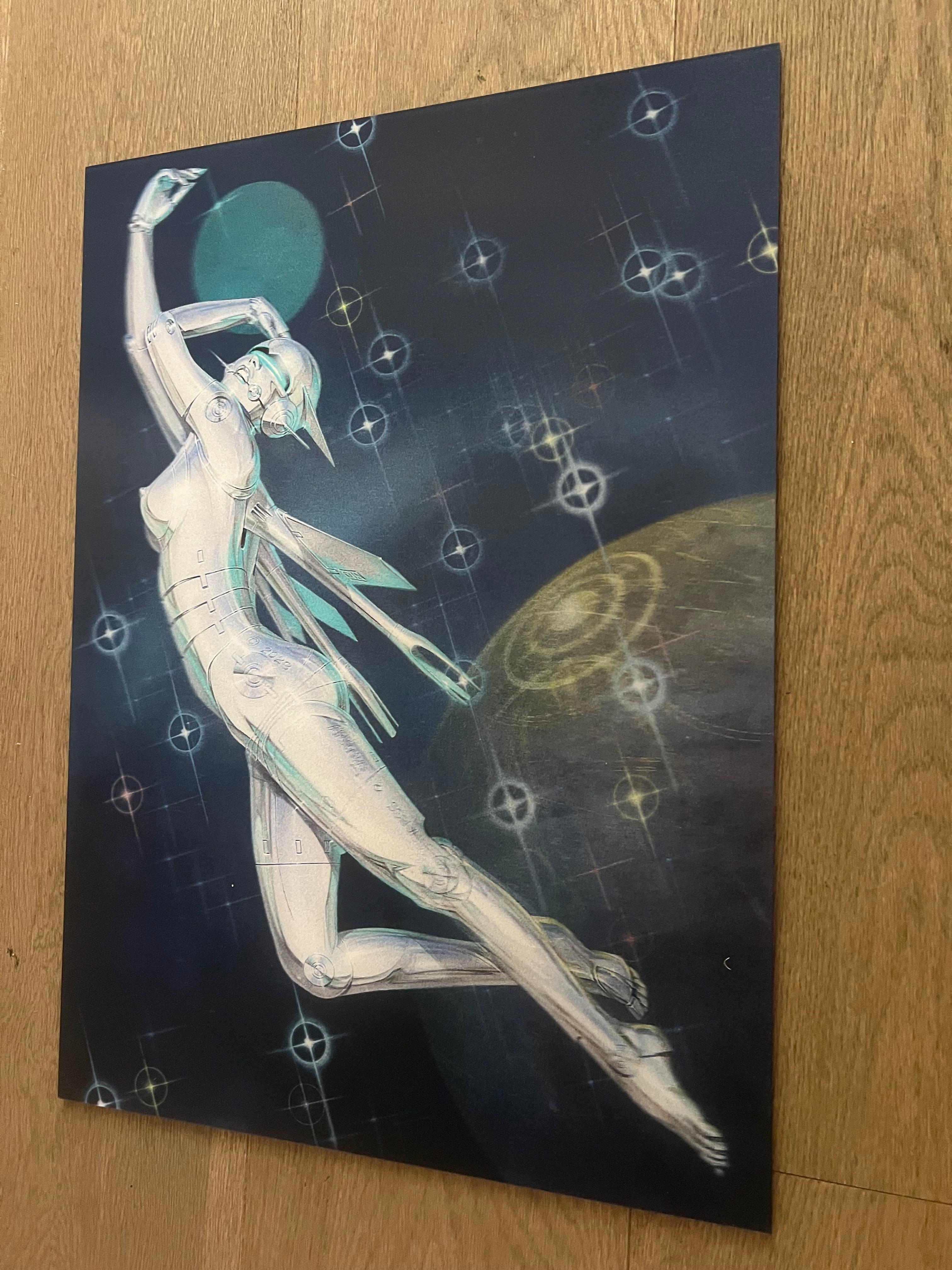 Untitled (Lenticular Edition) - Black Figurative Print by  Hajime Sorayama
