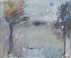 Håkan Wennström, Swedish artist. Oil on canvas. “Grinden”, abstract composition.