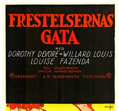 Poster cinematografico originale Frestelsernas Gata - Street of Temptations deco vintage