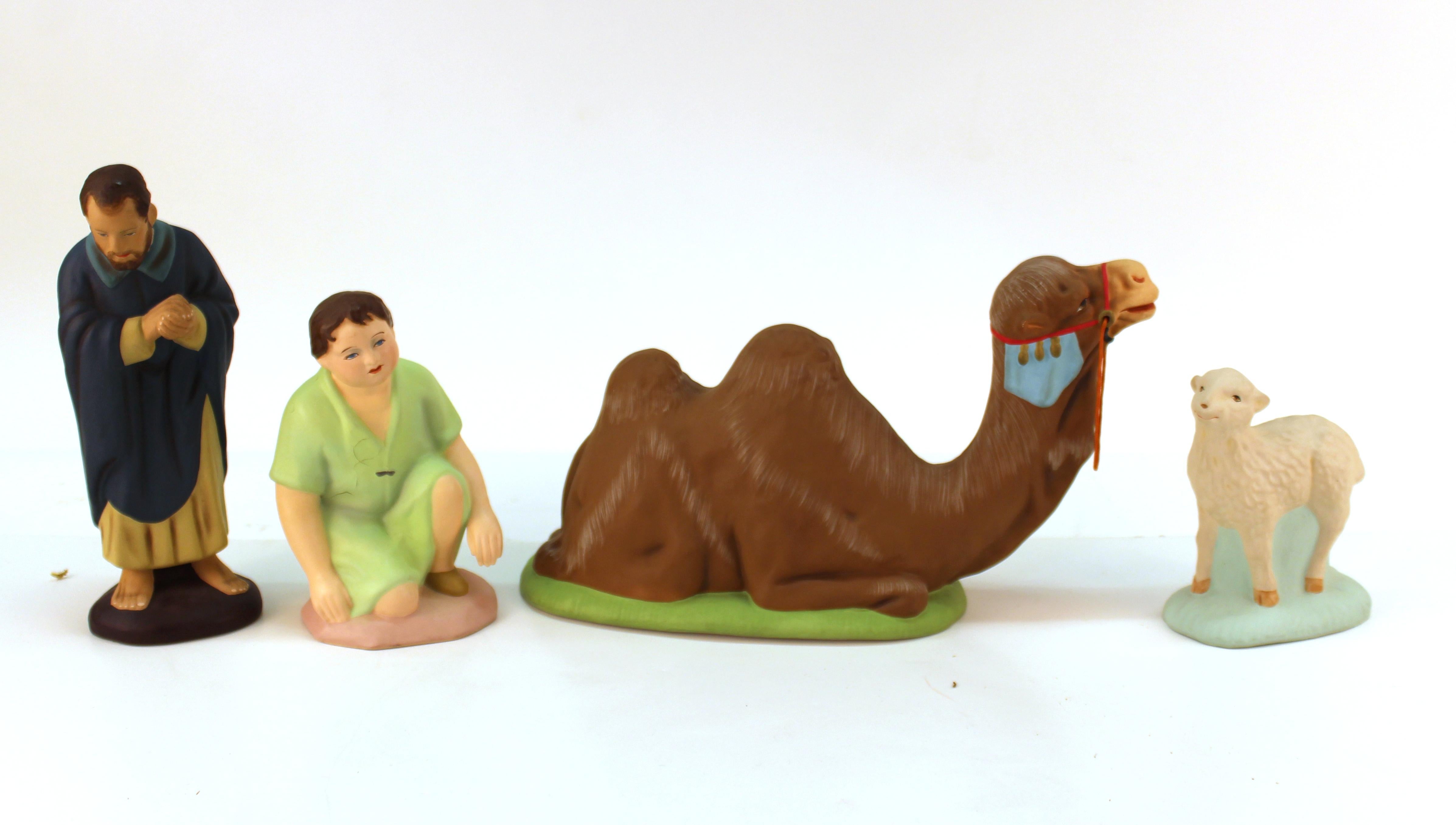 Hakata Wasaki Japanische Keramik-Figuren aus der Nativity-Szene 5