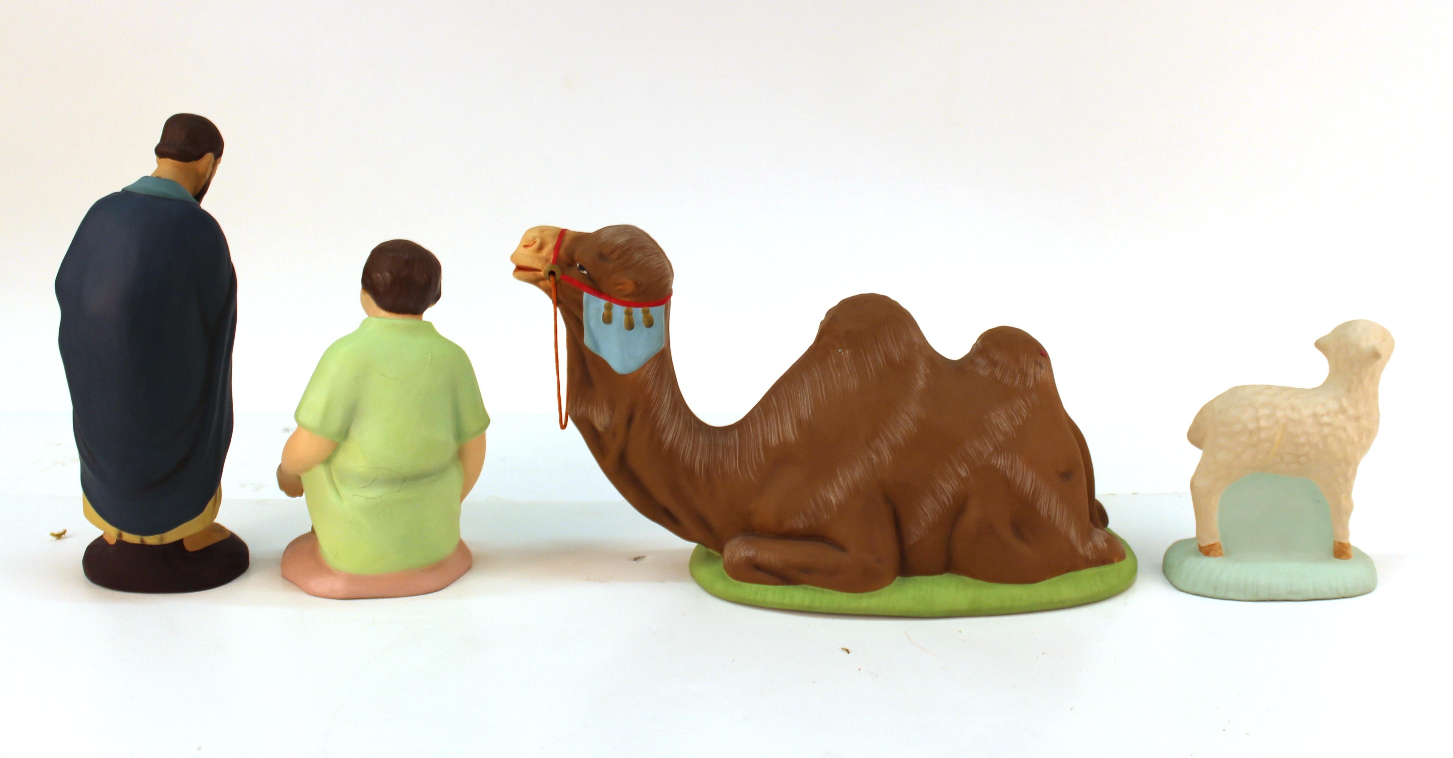 Hakata Wasaki Japanische Keramik-Figuren aus der Nativity-Szene 6