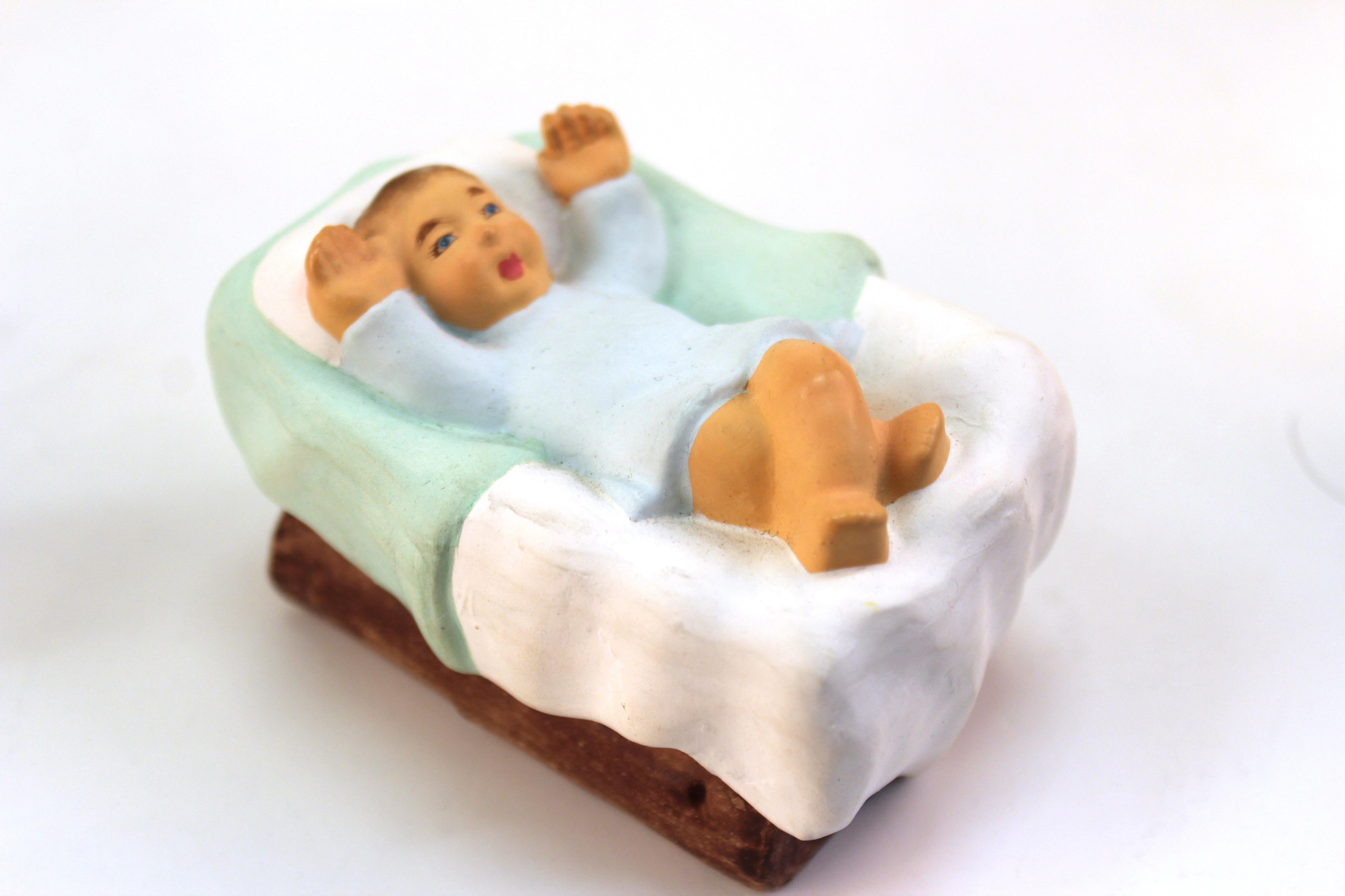 Hakata Wasaki Japanische Keramik-Figuren aus der Nativity-Szene 12