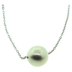 Hakimoto - Collana con perle barocche bianche dei mari del Sud in oro 18 carati