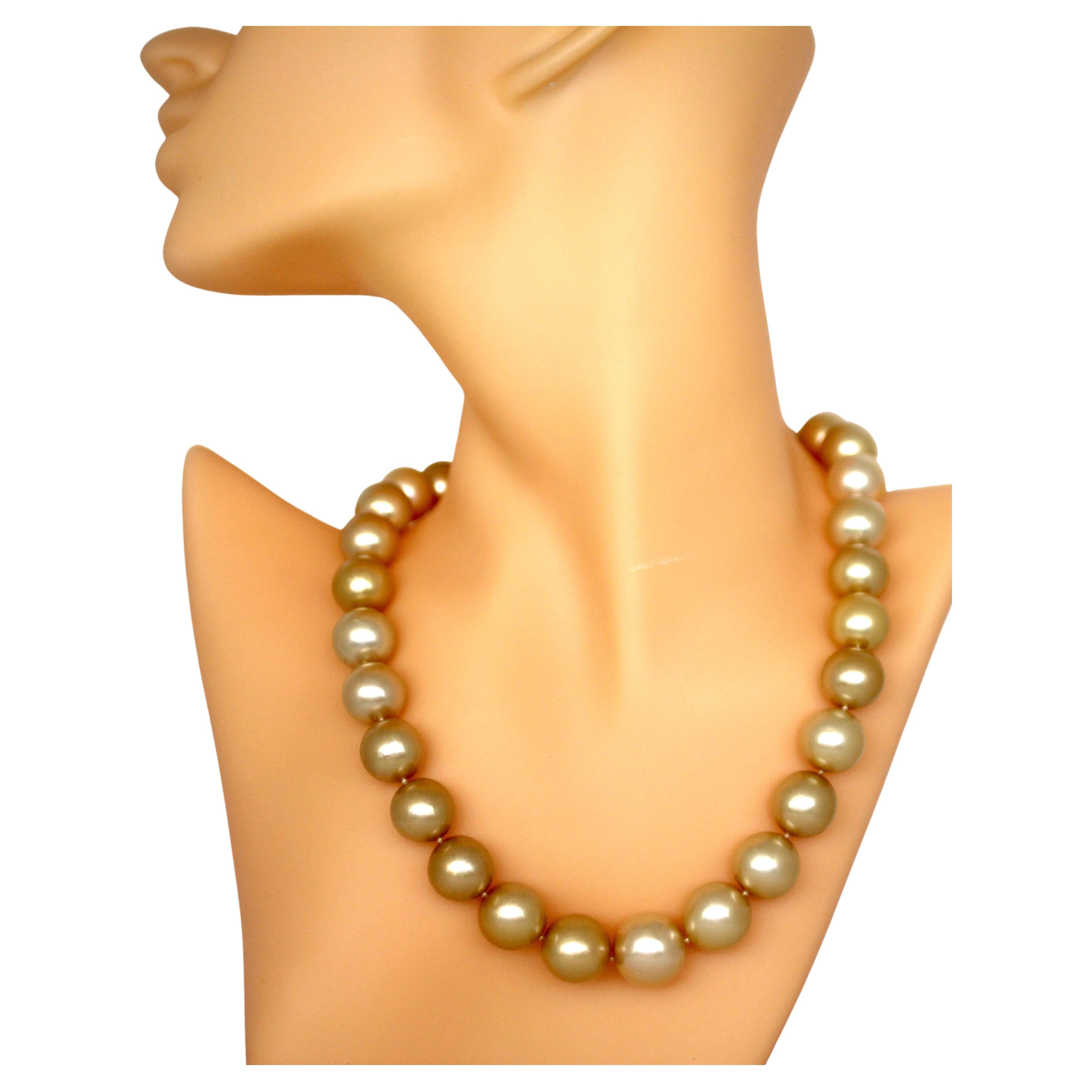 natural golden pearls