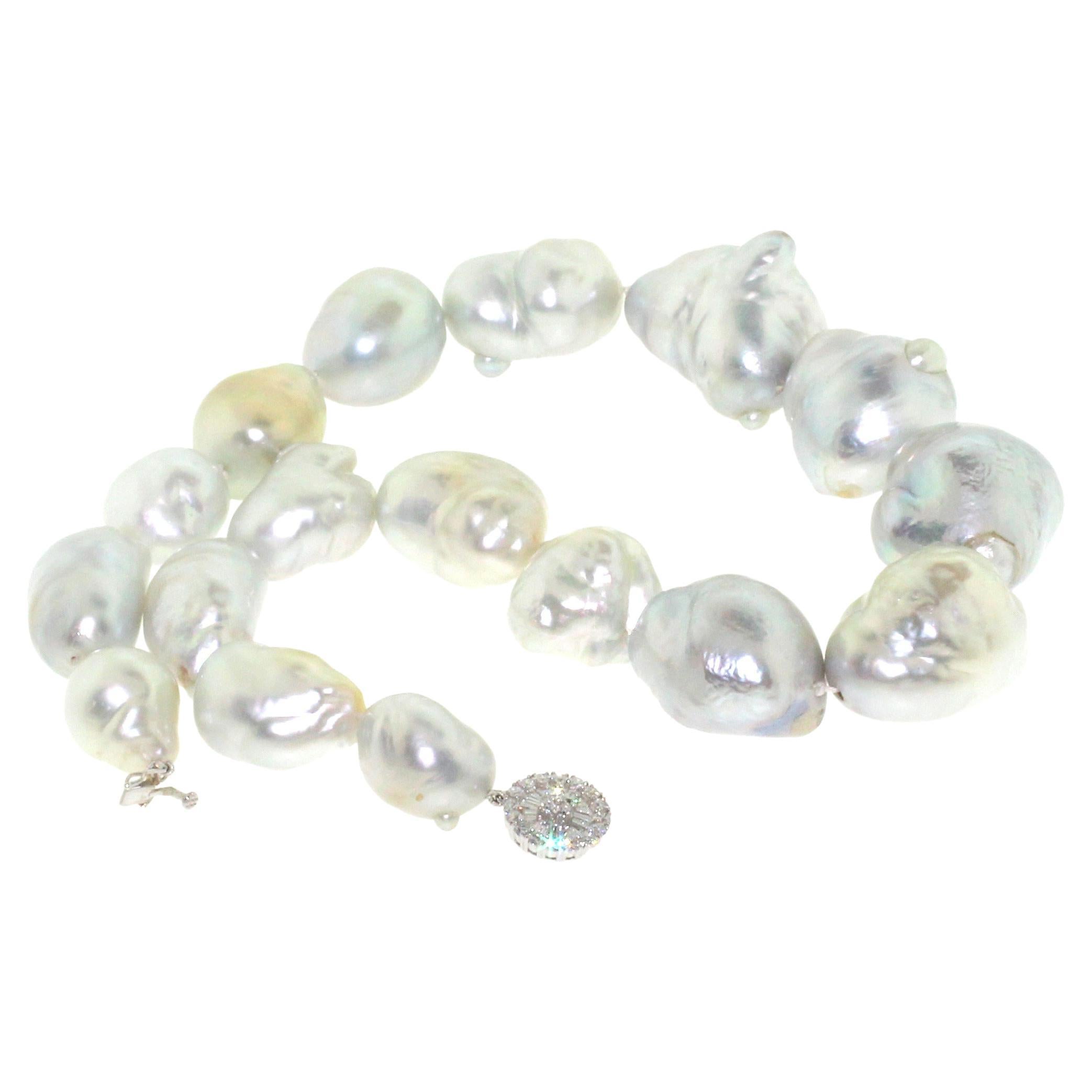 Barocco Hakimoto Raro 32x20 mm Perle Barocche dei Mari del Sud 19,5