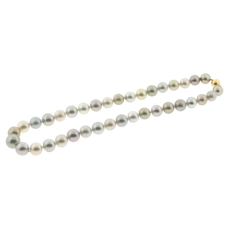 Harry Winston Grey Tahitian 10mm - 12mm Pearl Necklace at 1stDibs ...