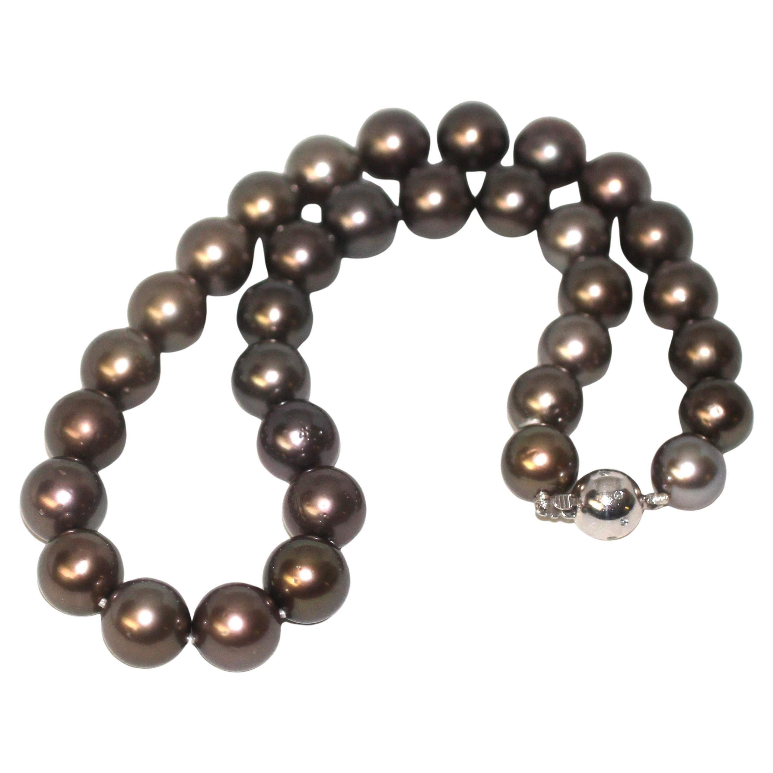 natural brown pearls