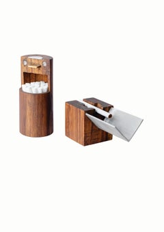 Hako Brown Smoke Box aus Aluminium und Holz von Muscellaneous