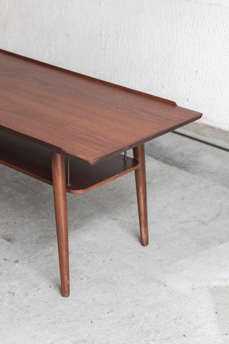 Teak Hakon Madsen Coffee Table, Danish Design, 1960s 