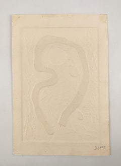 Haku Maki (1924-2000) Woodblock On Embossed Paper, Poem 70-18, 1970
