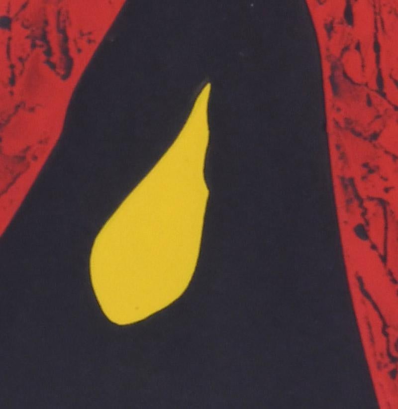 Poem 71-25 (Me)
Color woodcut with cement mold embossing, 1971
Signed, titled and numbered in pencil (see photos)
Edition 100 (55/100) (see photo)
Signed with the artist's stamp lower right of image (see photo)
COVER IMAGE, The Life and Works of