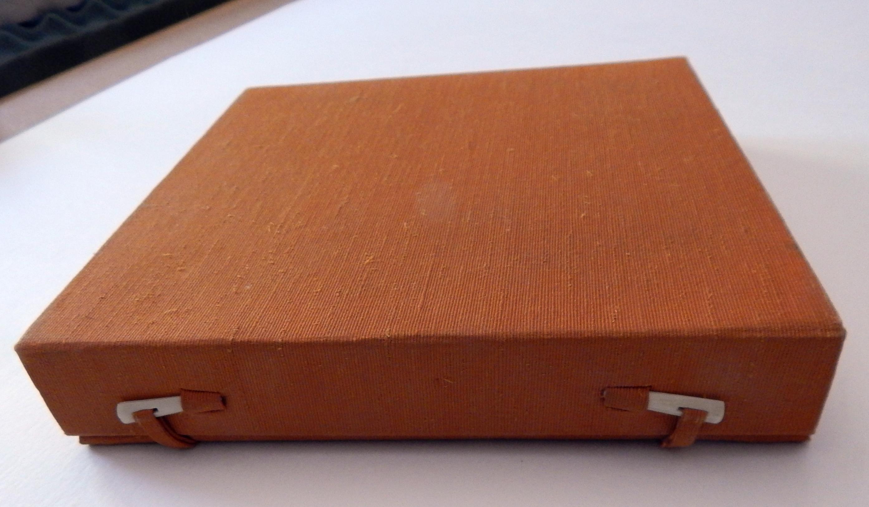 Haku Maki Set of Twelve Miniature Color Woodblock Prints in Cloth Case 11