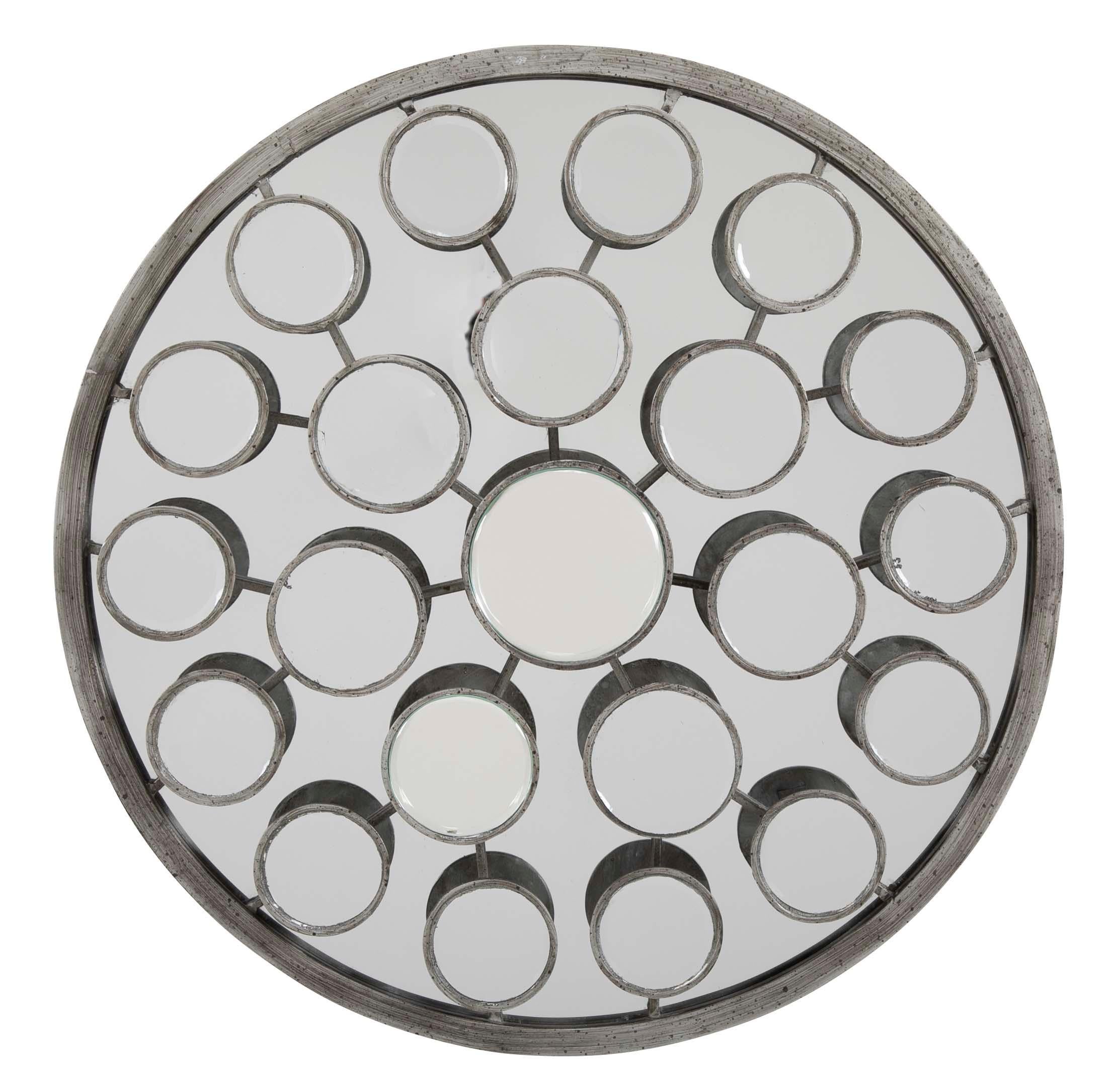 Hal Bienenfeld Style Disco Era Round Mirror 2