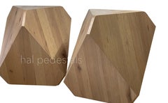 'hal' dining pedestals in Mappa Burl