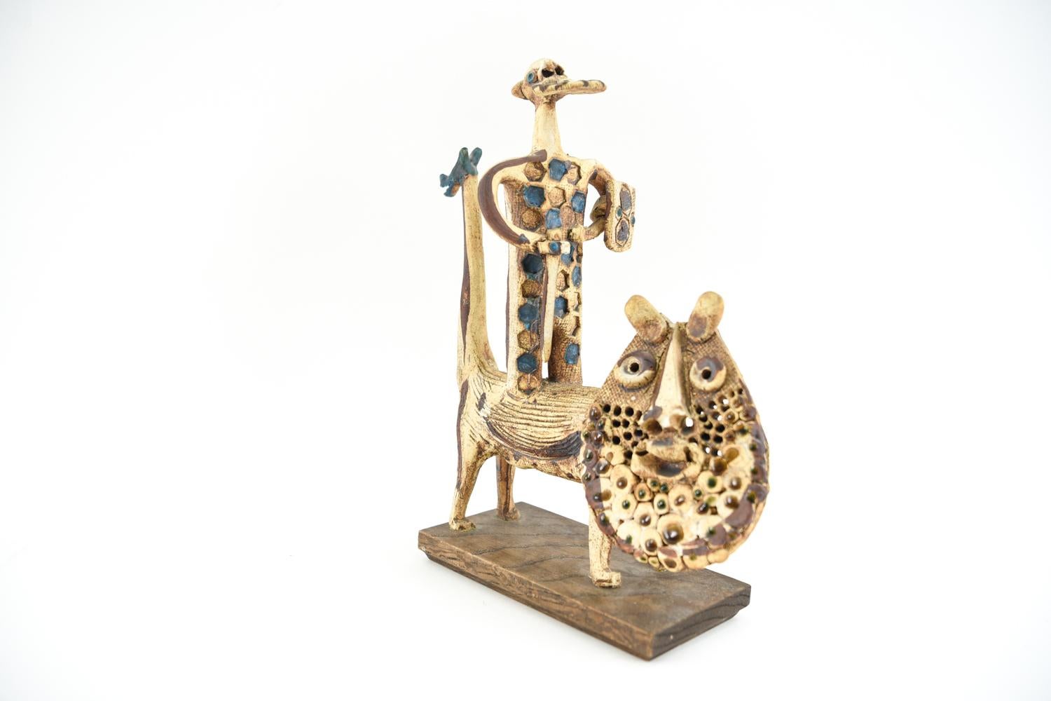 Hal Fromhold Midcentury Studio Ceramic Sculpture For Sale 13