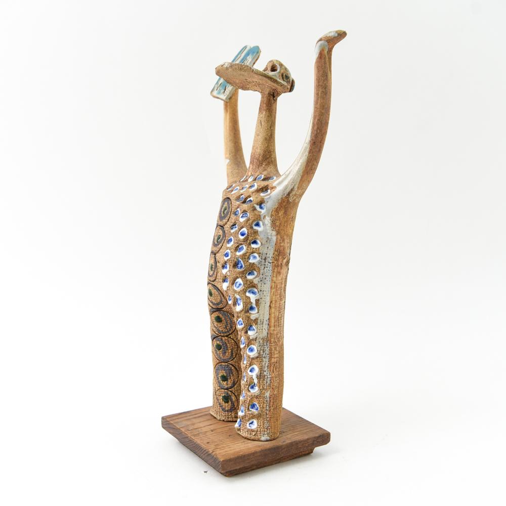 Mid-20th Century Hal Fromhold Midcentury Studio Ceramic Sculpture For Sale