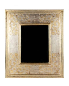 Hal Kuehne Prendergast, signierter Spiegel mit Gesso und vergoldetem Rahmen