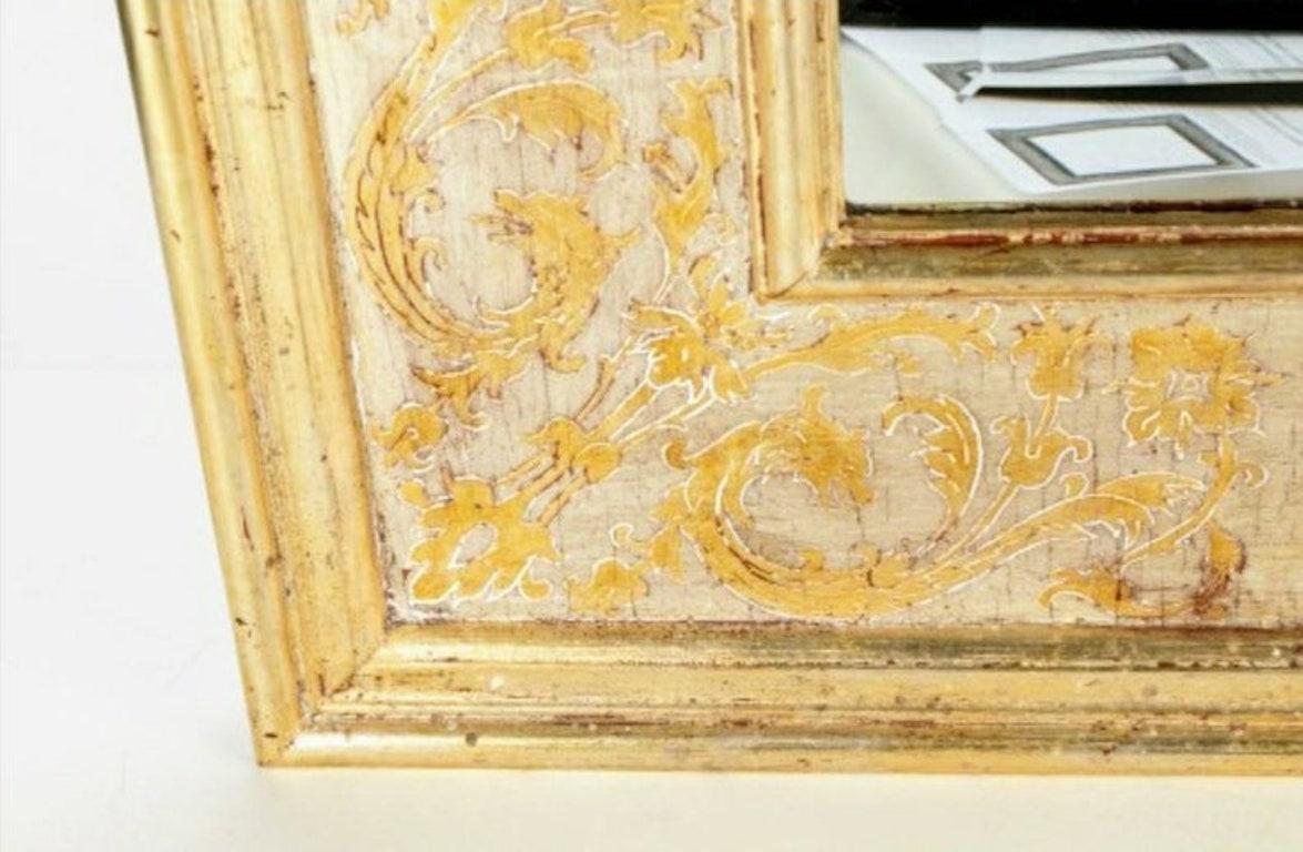 Hal Kuehne Prendergast Signed Gesso & Gilt Framed Mirror For Sale 1