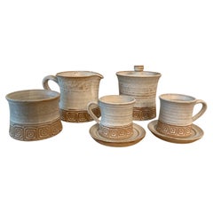 Service à café/thé en terre cuite Hal Lasky Los Artesanos Porto Rico