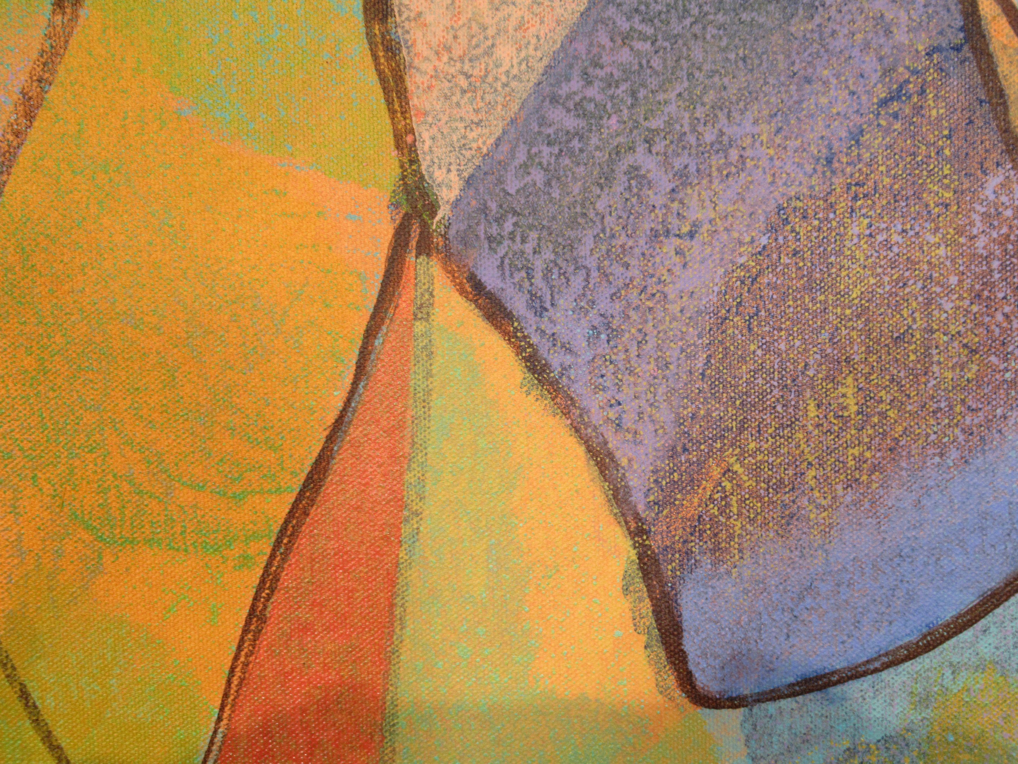 Bestest Case Scenario, Pittura, Acrilico su tela - Painting Astratto di Hal Mayforth