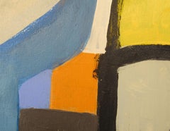 Blue Highway, Malerei, Acryl auf Holzplatte