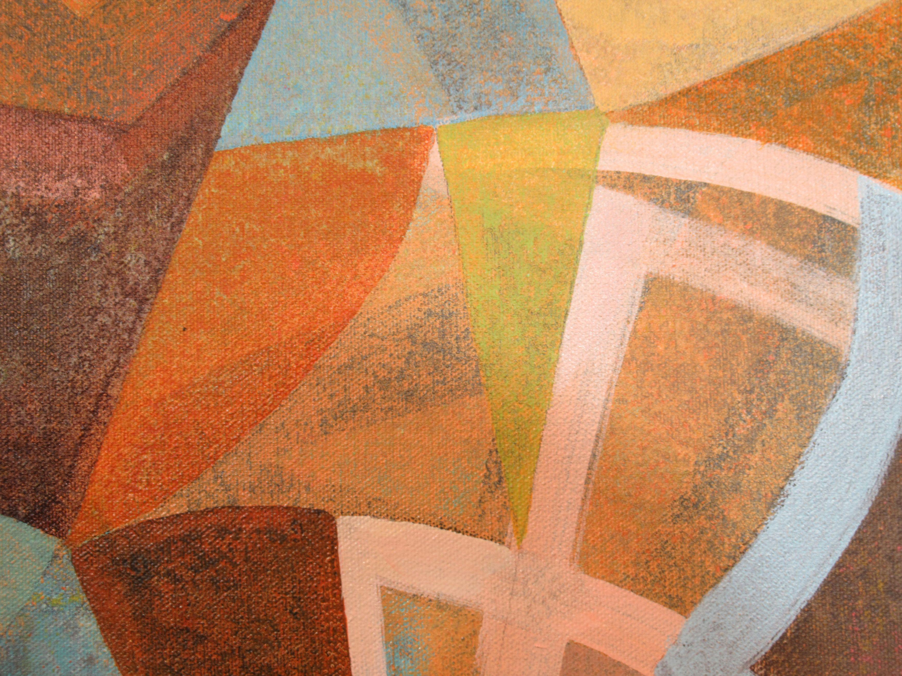 Considéralo hecho, Pintura, Acrílico sobre lienzo - Painting Abstracto de Hal Mayforth